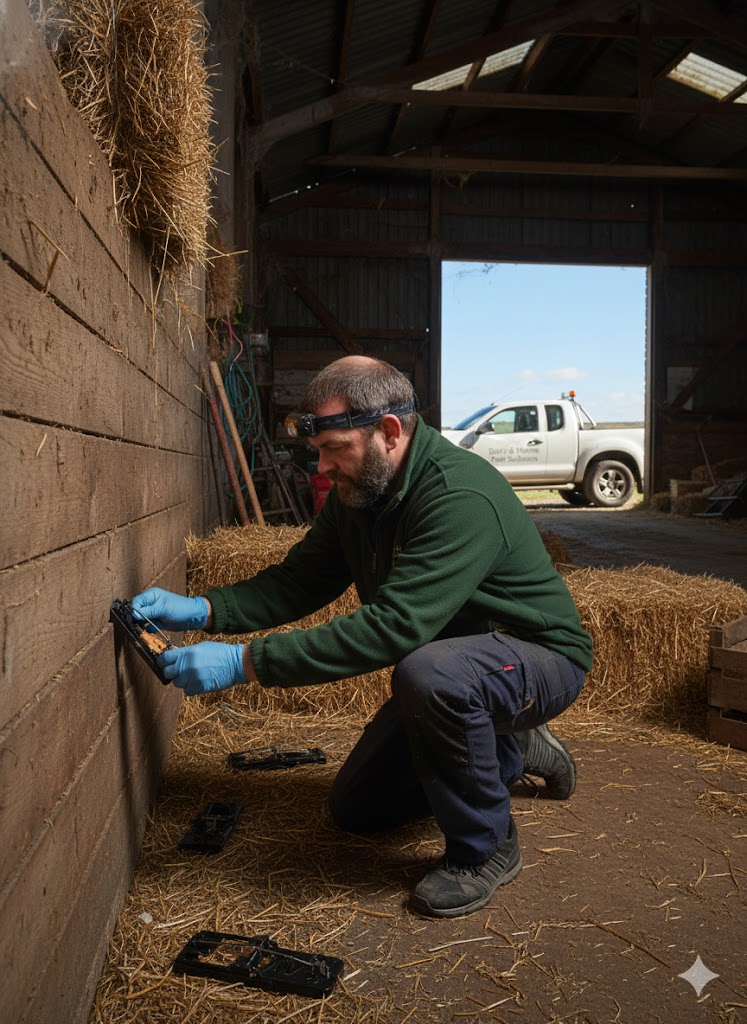 Rodent proofing in Brecon Beacons barns and feed stores near Crickhowell and Usk Valley